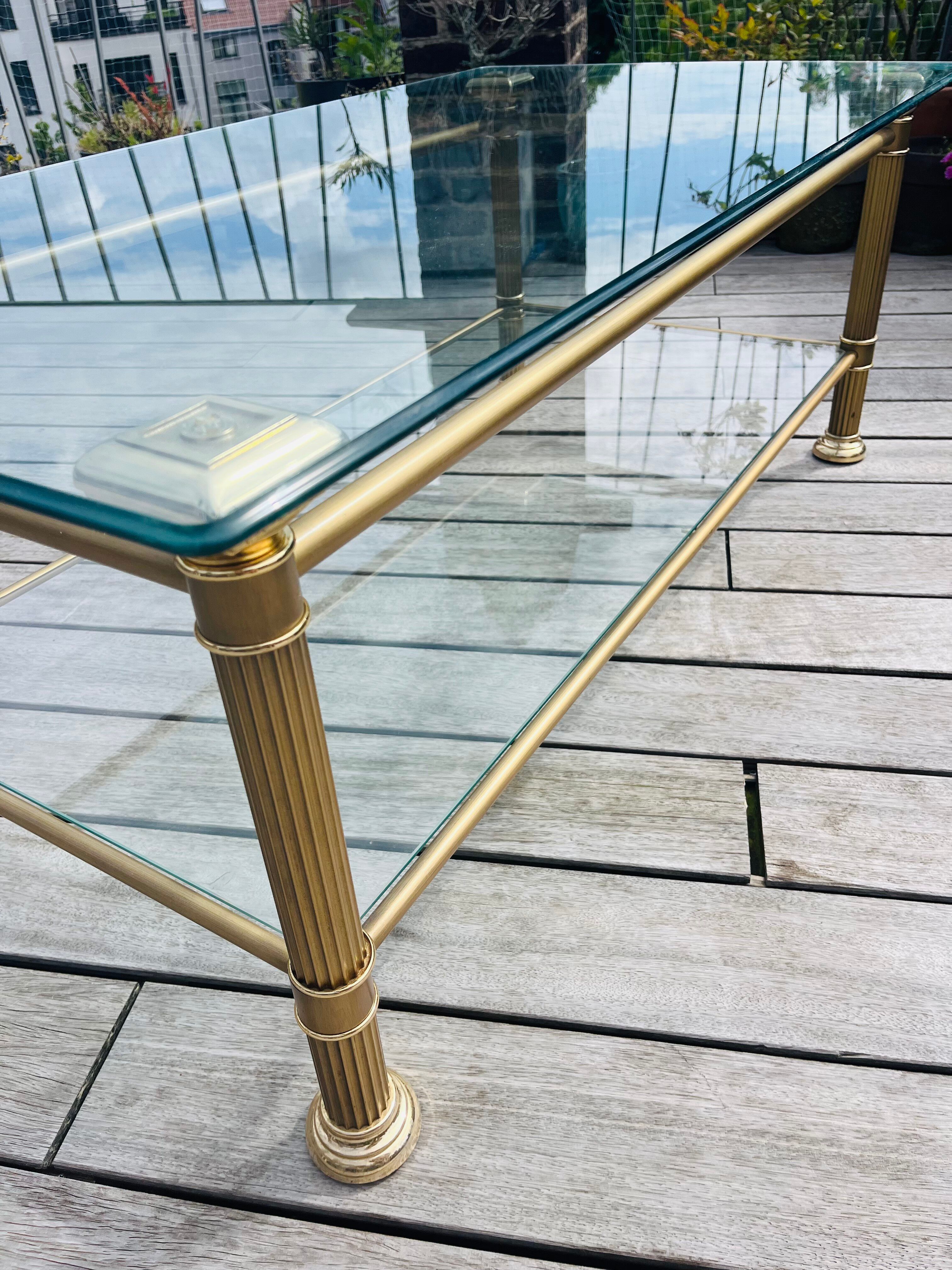 Table basse vintage années 70 – Hollywood Regency