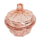 40s pink glass candy box