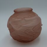 Art Deco glass ball vase