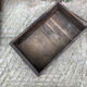 Antique Louis Philippe table in solid cherry and oak with 3 drawers