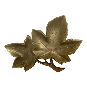 Empty brass maple leaf pocket