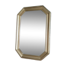 Hexagonal mirror carved wood frame gilded 61x35cm