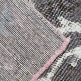 Vintage persian rug handwoven overdyed wool living area rug