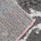 Vintage persian rug handwoven overdyed wool living area rug