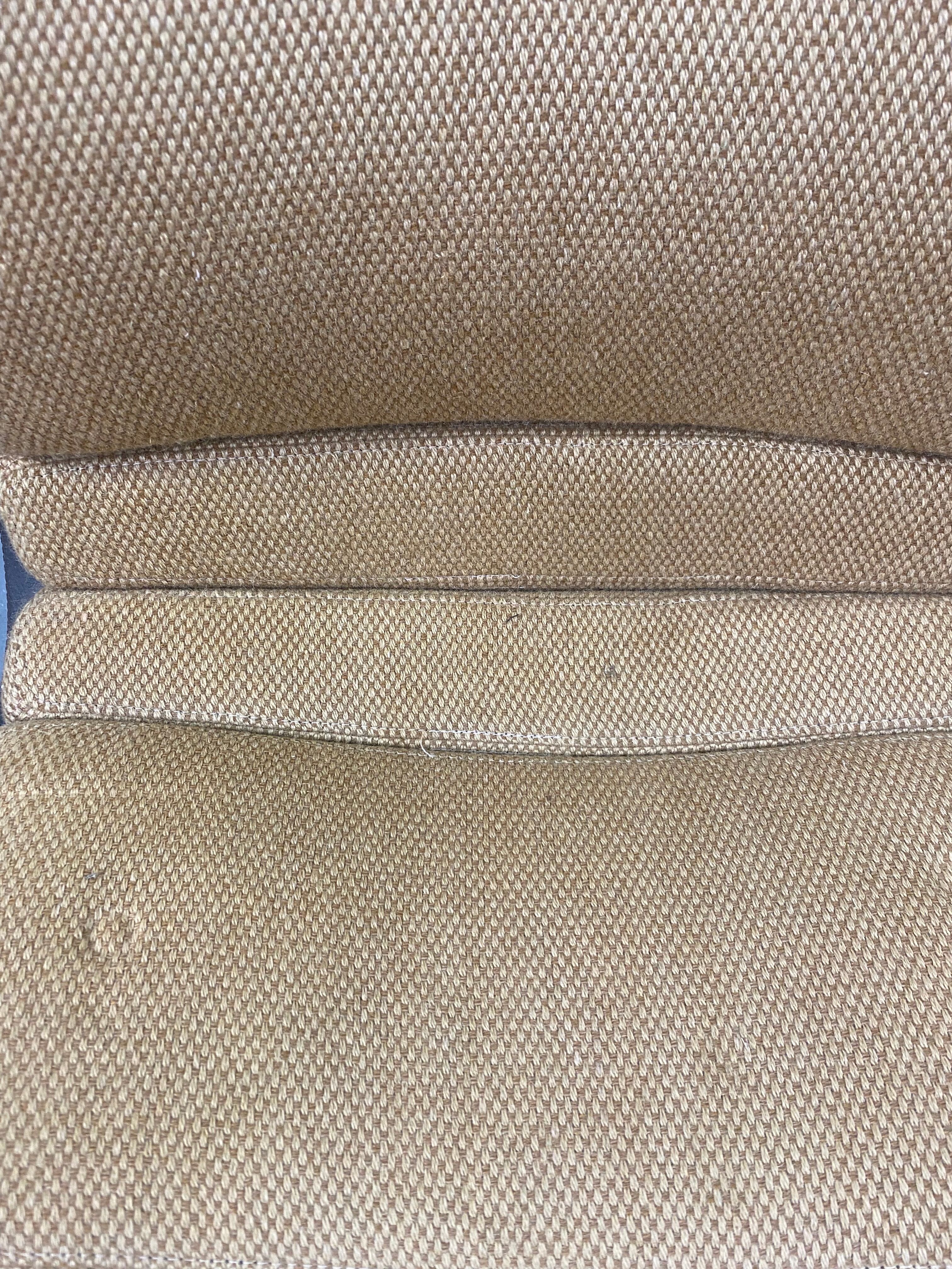 Vintage Office Chair in Leatherette and Fabric