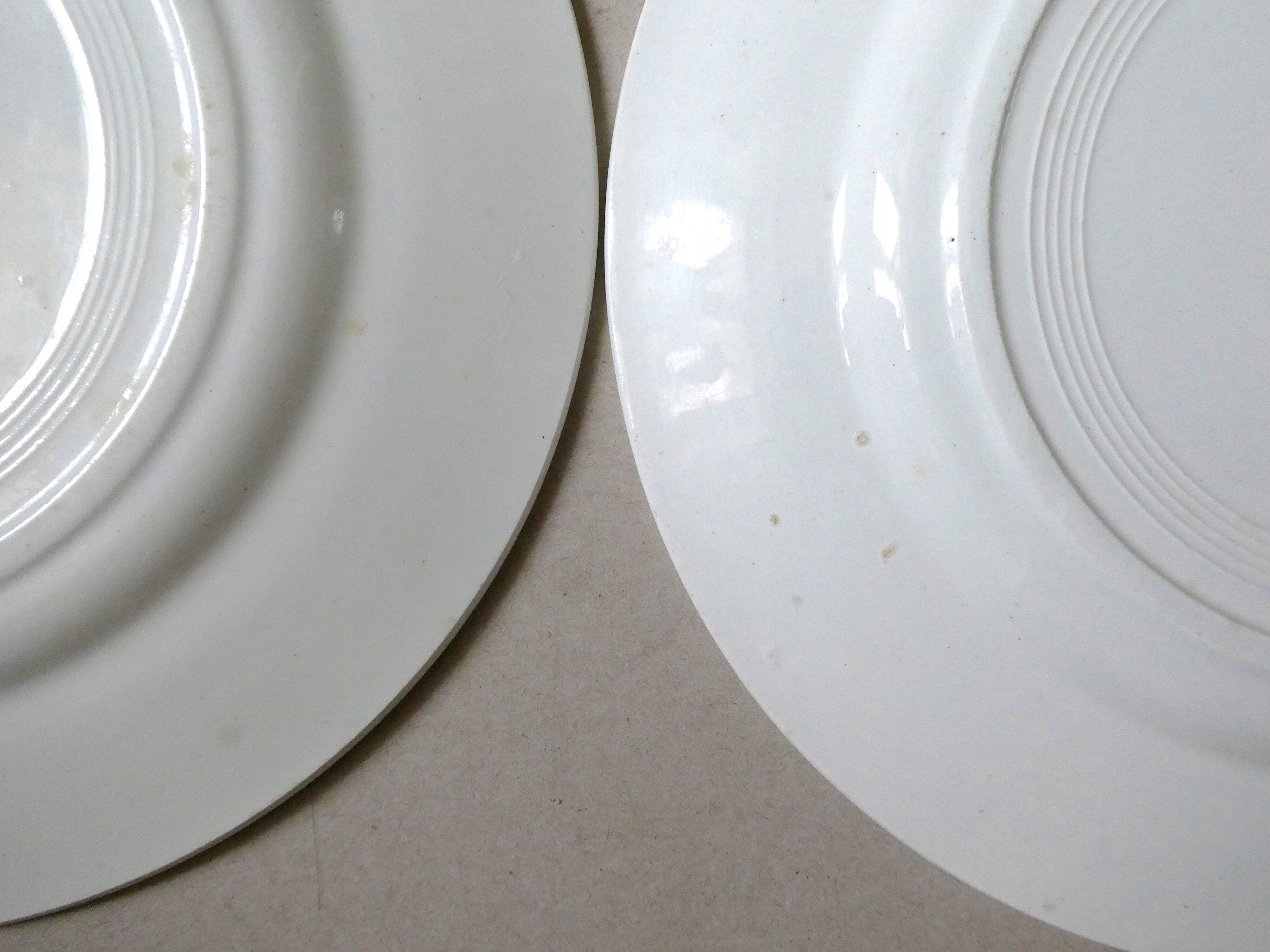 Set of 6 dinner plates of Saint Amand 50s