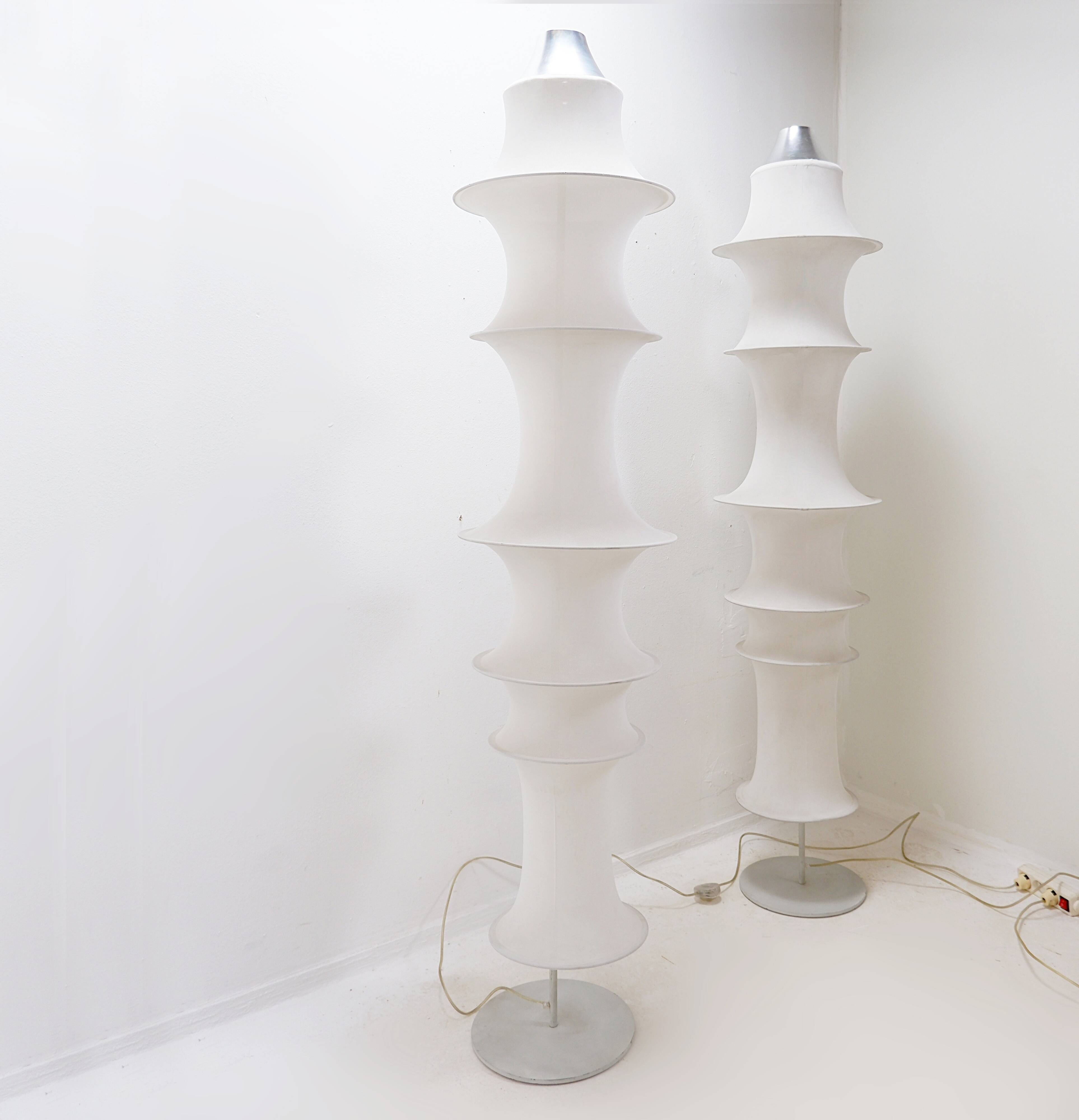Set of 2 'Danese' floor lamps by Bruno Munari for Artemide - 1960s