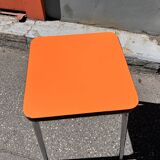 Orange Formica stool