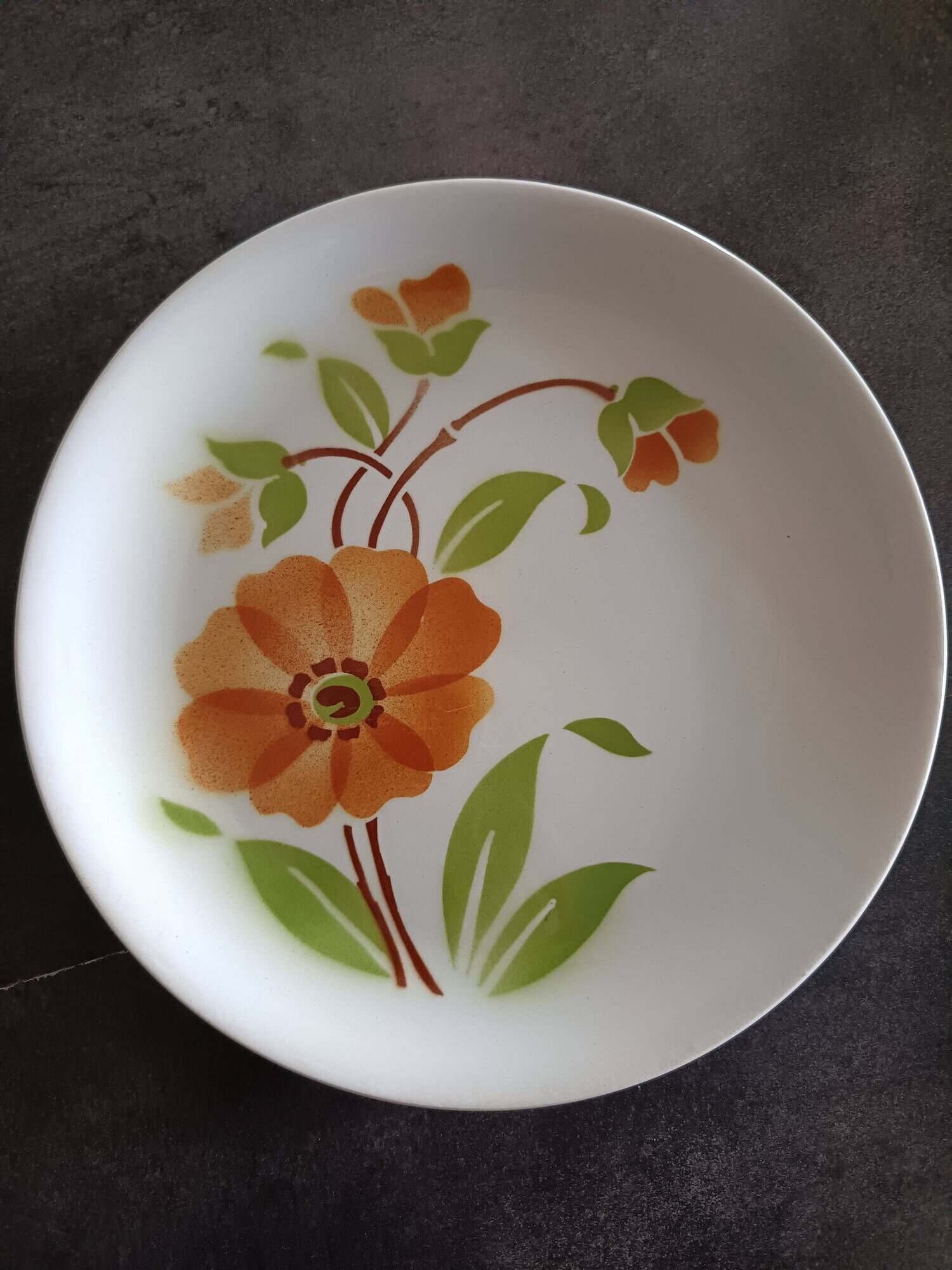 4 vintage plates MOULIN DES LOUPS