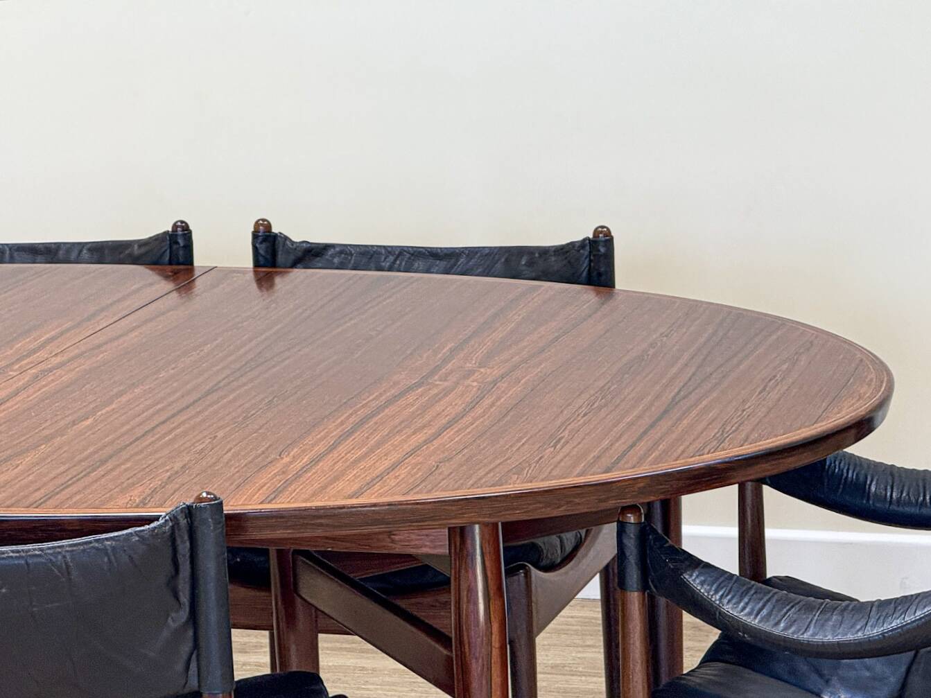 Extendable dining room table and chairs (by Kristian Solmer Vedel)