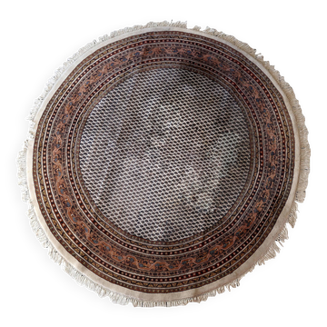 Tapis Vintage Indo-Seraband en Laine (253cm), Années 1970