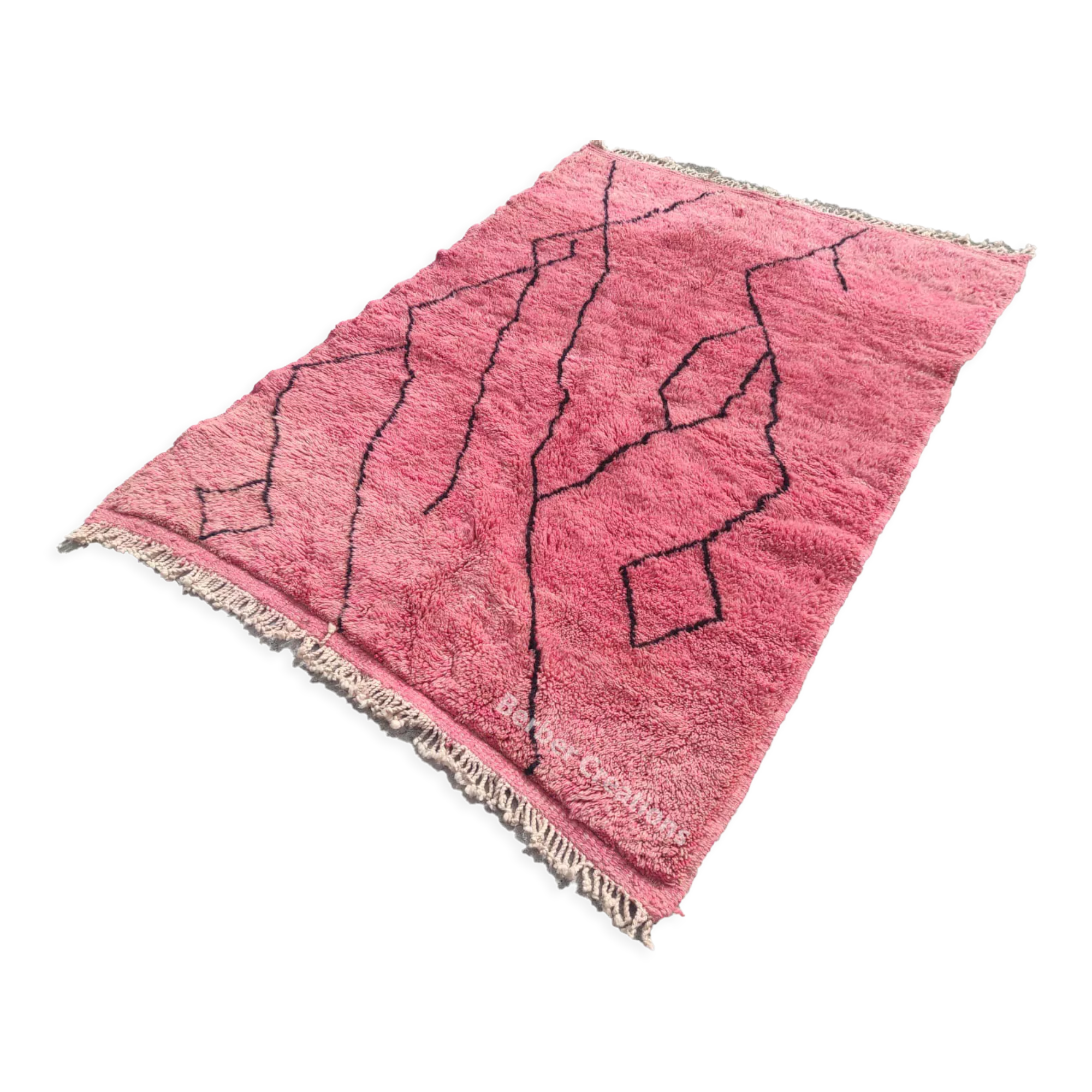 Carpet berber pink 121x182 cm