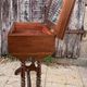 Traveling mahogany dressing table, working woman, Victorian charm - 19th century.