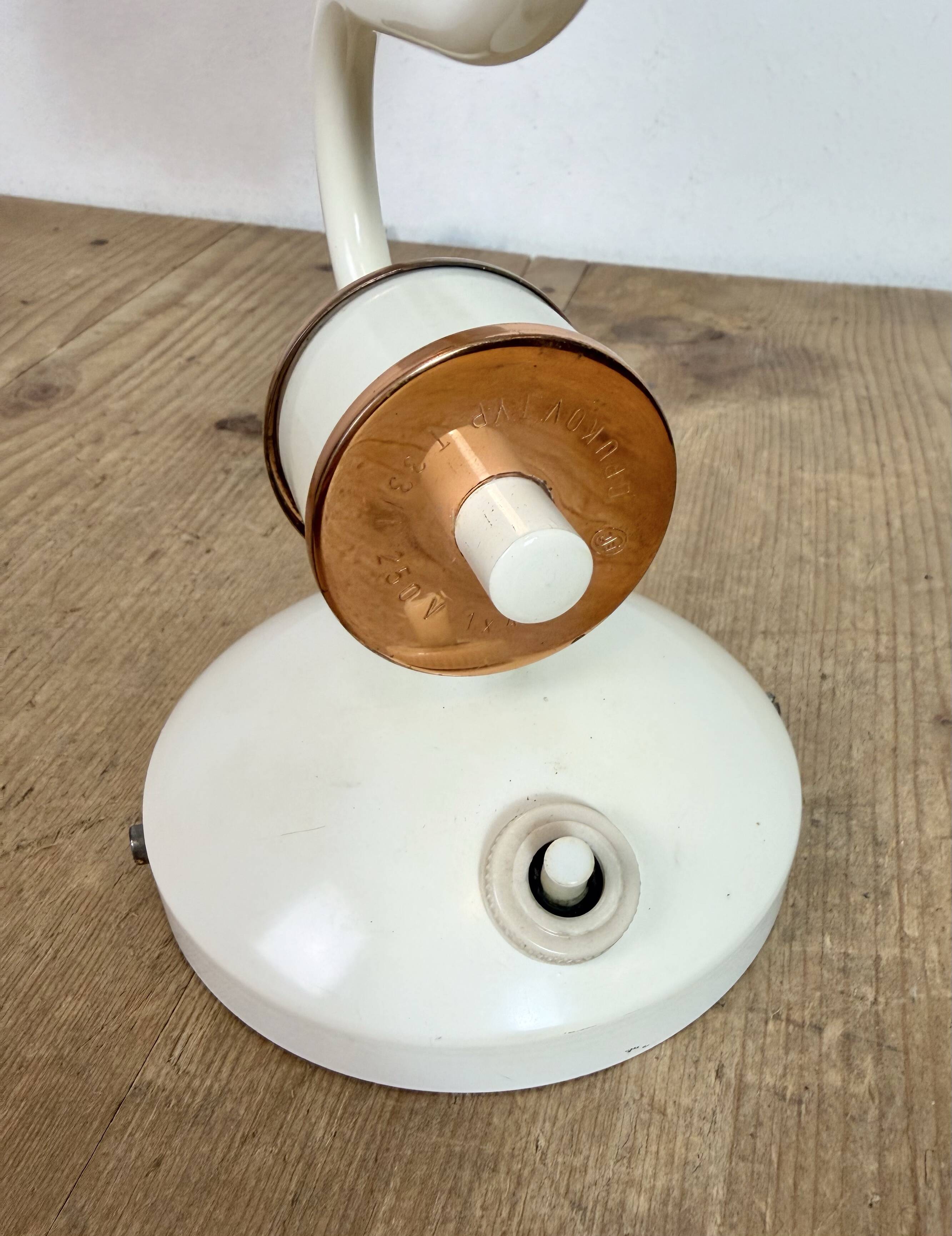 Vintage Wall Light with Milk Glass from Drukov, 1960s