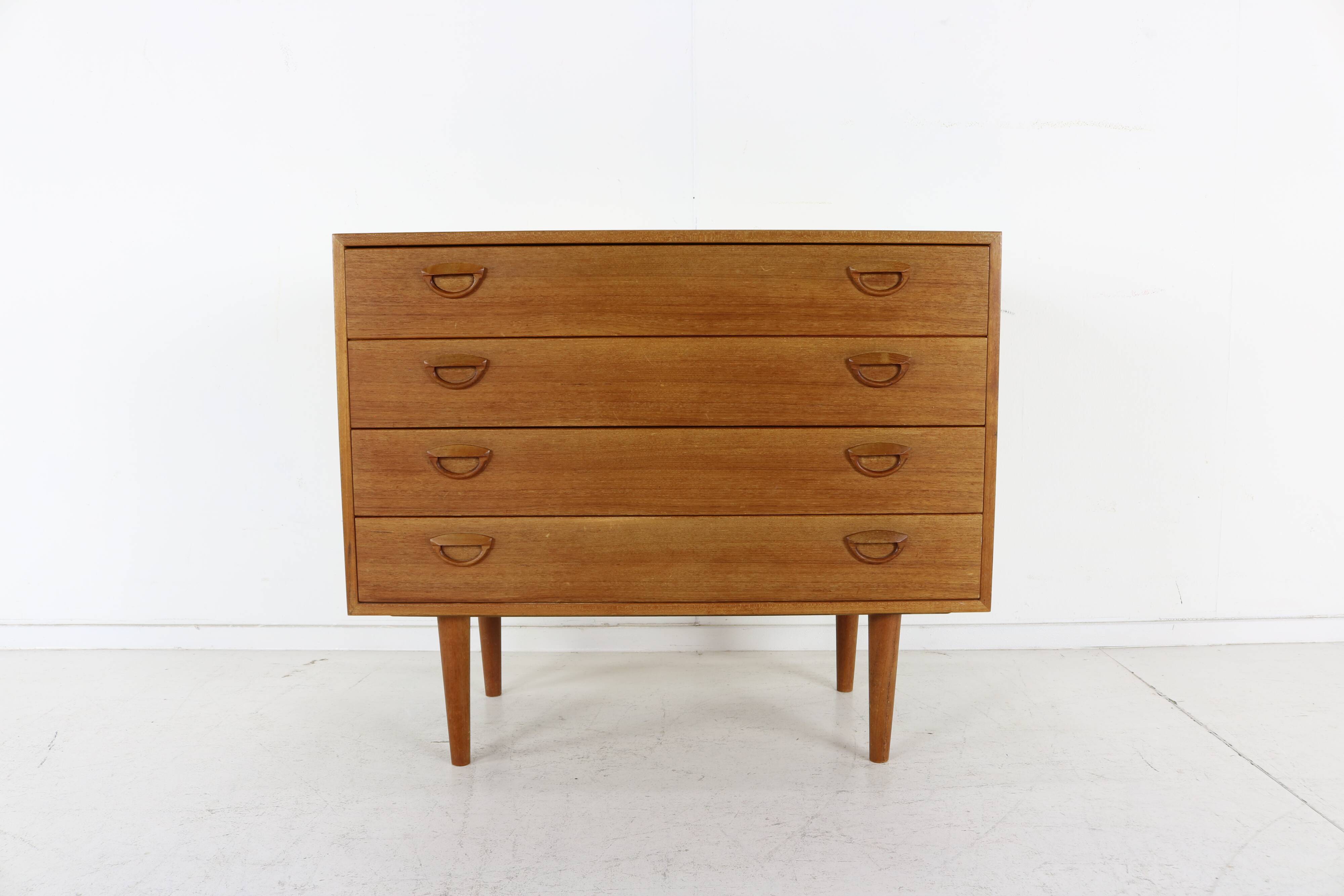 Danish design wooden chest of drawers