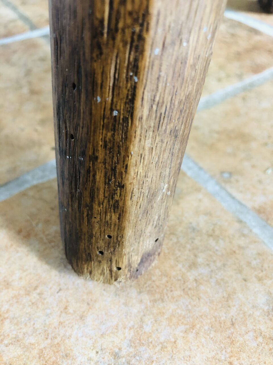 Oak farmhouse bench, circa 40's /50's