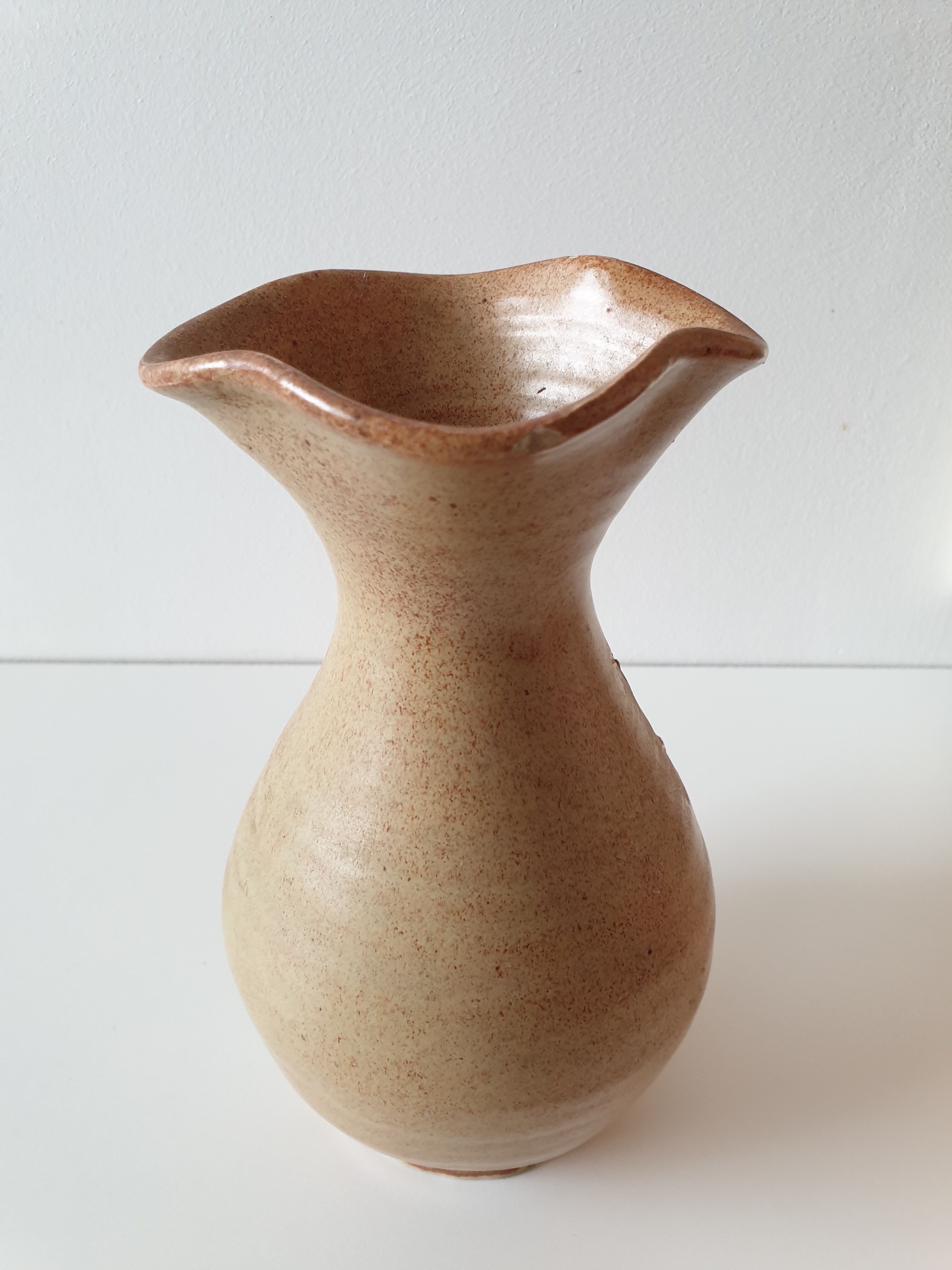 Vintage ceramic vase from Vallauris 1960s