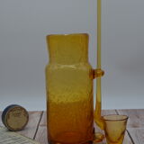 Champagne decanter/Champagne soup in blown glass