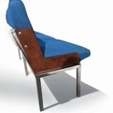 Banc vintage bleu des années 1960 par Roger Tallon