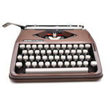 Typewriter Olivetti Lettera 82 Brown revised ribbon new