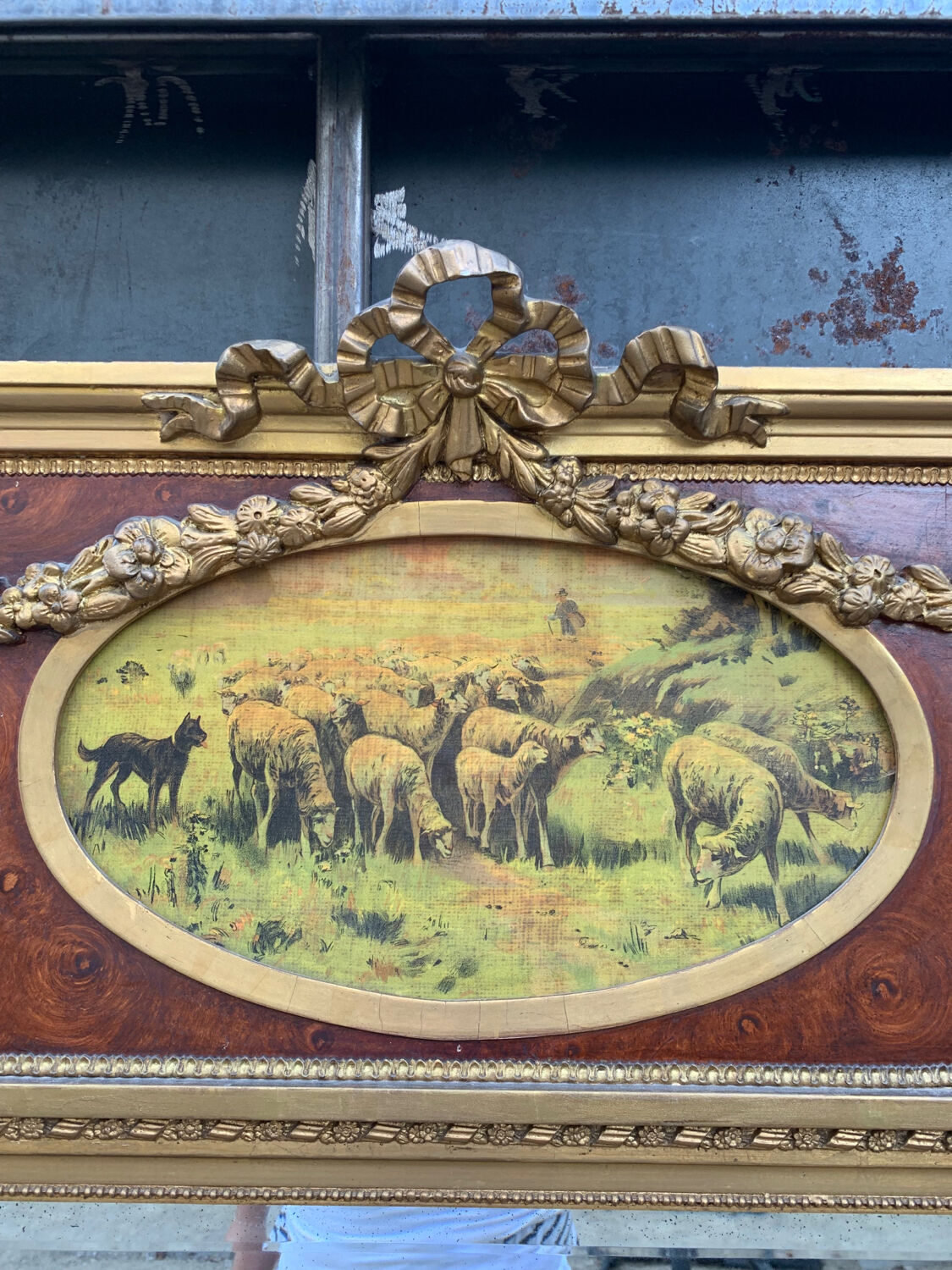 Overmantel mirror