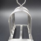 Silver metal toast carrier - circa 1940