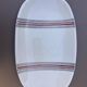Large Vintage Gien France Plate – "Naples" Model – White Earthenware with Stripes