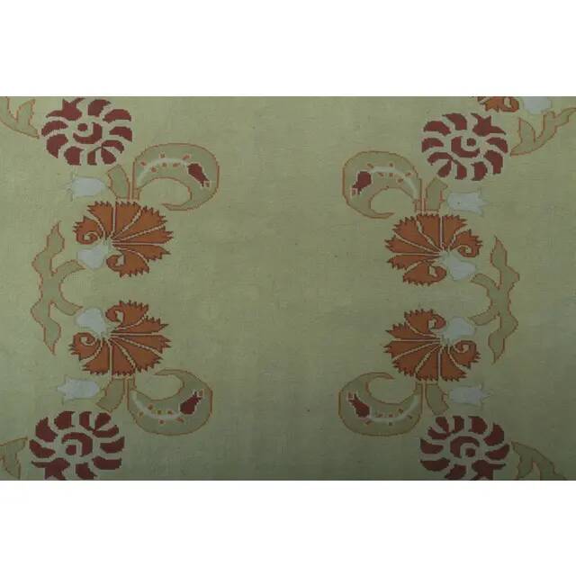 1970s Vintage Turkish Handmade Wool & Cotton Beige Area Rug 160x231