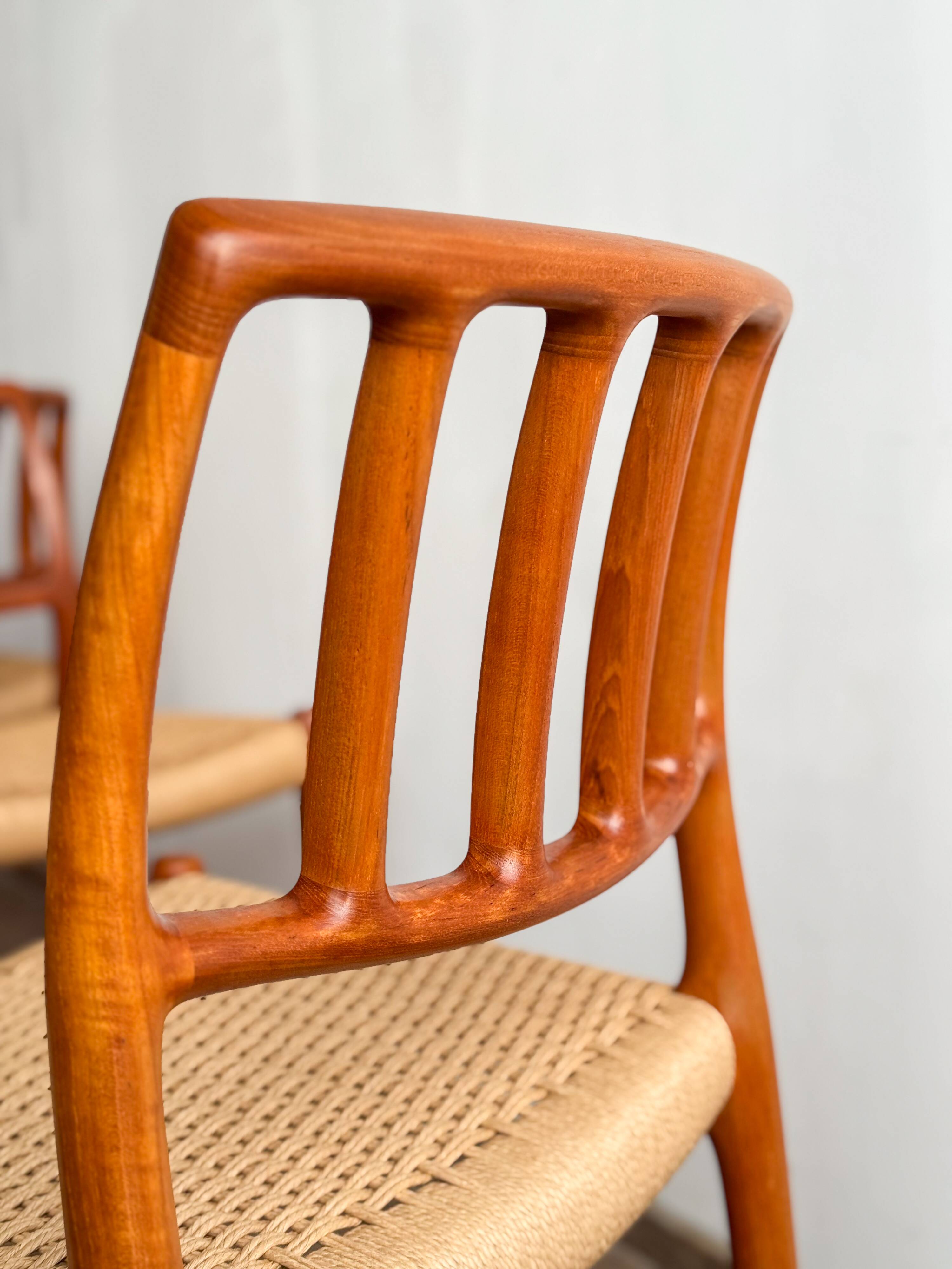 4 chaises danoises par Niels O. Møller, JL. Moller # 83, années 1960