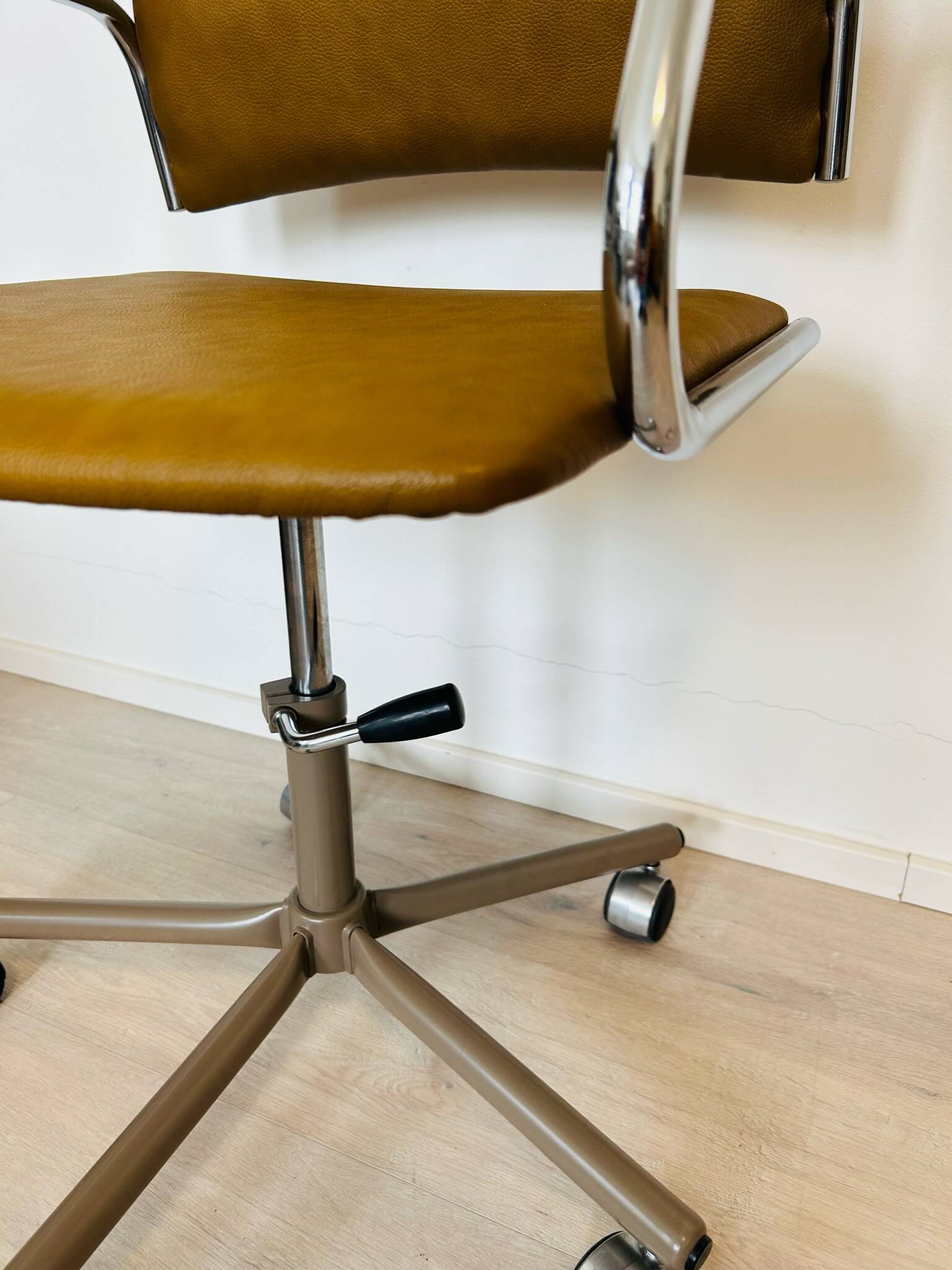 Vintage Mustard Office Chair Model K-380 from Kovona