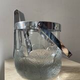 Crystal ice bucket from Lacs Italy 1970s