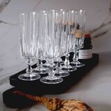 Champagne glasses in Arques crystal