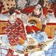 No. 1, Wall plate XIXth Satsuma japanese enamelled décor: 2 characters