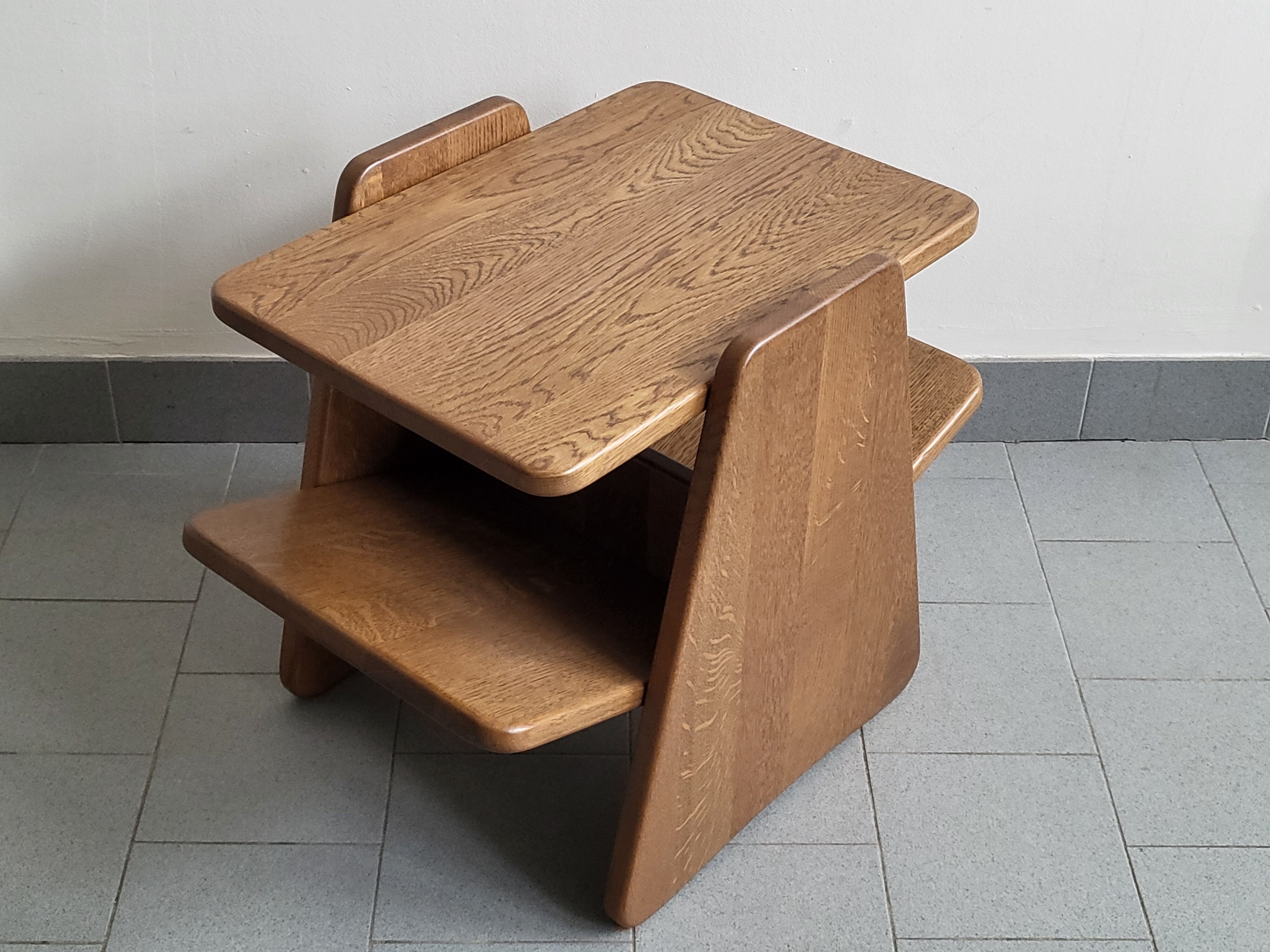 Vintage magazine holder side table 1960