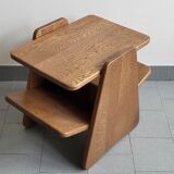 Vintage magazine holder side table 1960