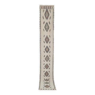 Tapis de couloir turc vintage 58x417 cm