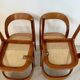 Set of 4 bentwood chairs Baumann design gondola cannage model 60s vintage