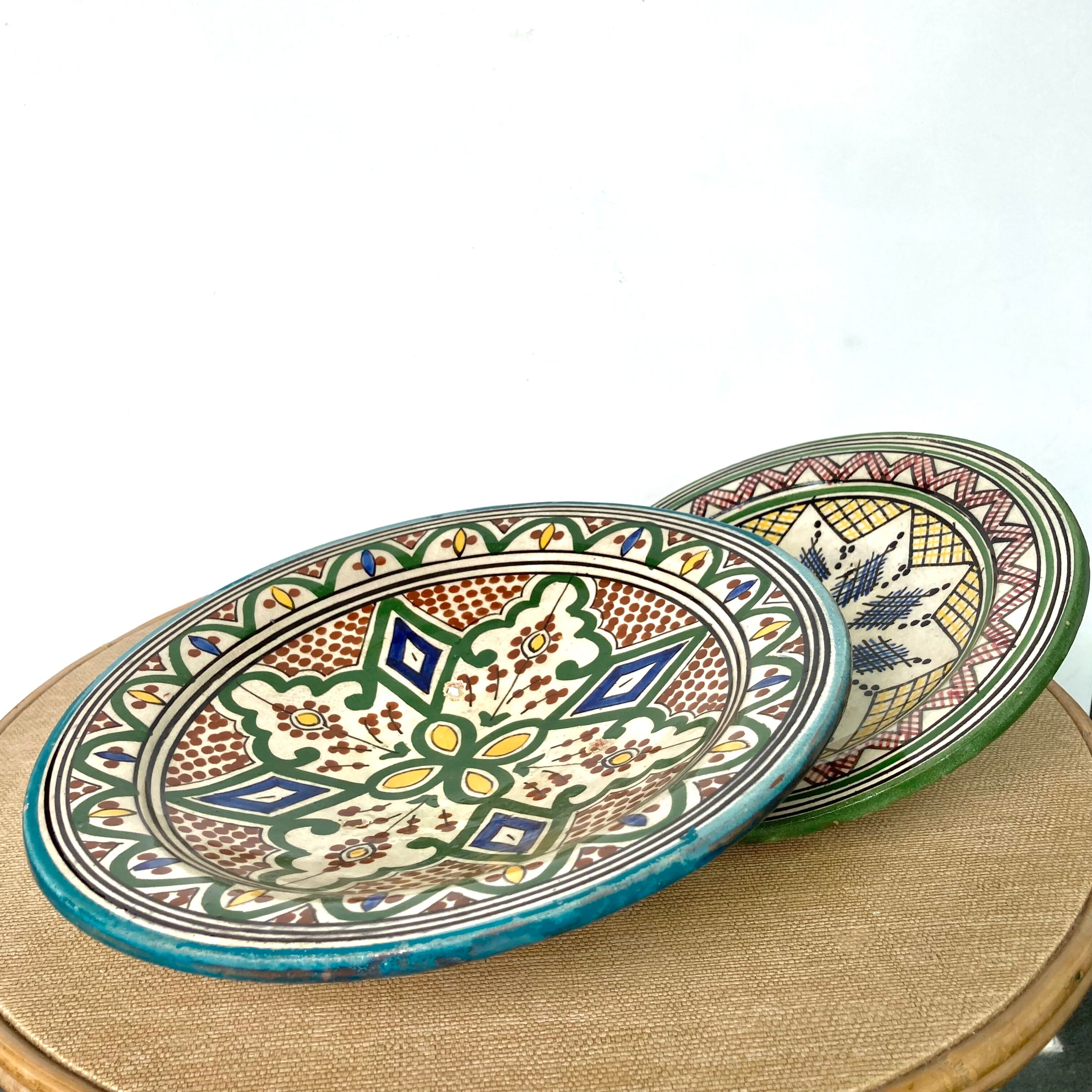 Ceramic cutting dish Safi Morocco