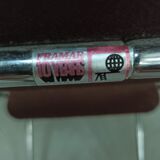 Framar - 4 folding chairs in brown fabric