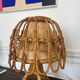 Lampe en rotin Louis Sognot années 1960