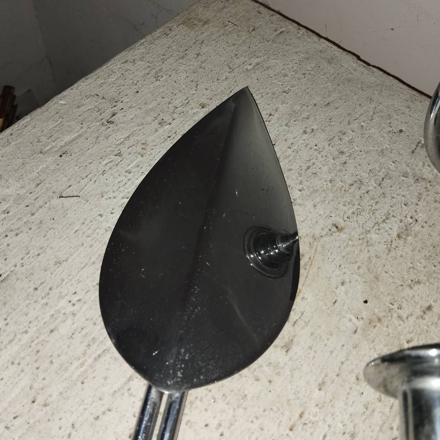 2 chrome candlestick wall lights from the 70s