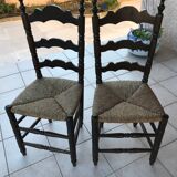 Straw chairs