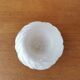Small art deco ball vase in white glass paste