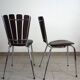 Lot de 2 chaises pétales chocolat Soudexvinyl