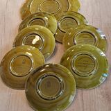 Gien earthenware cheese or dessert service