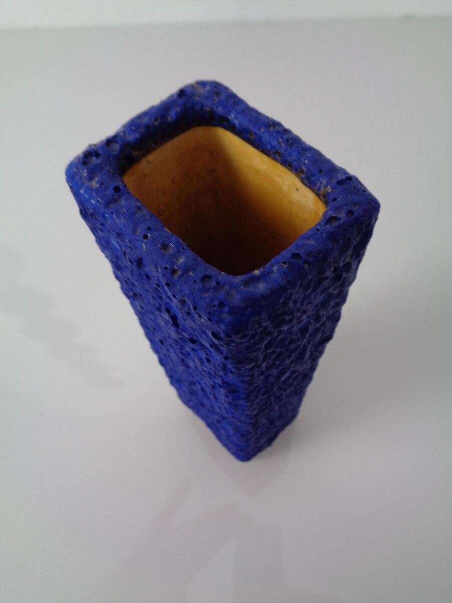 Purple and Blue Studio Ceramic Vase, Germany, 1960s