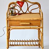 Rattan bedside