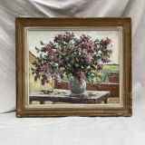 Signed painting Oil on canvas dimensions: height - 48 cm - width - 56 cm -