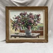 Signed painting Oil on canvas dimensions: height - 48 cm - width - 56 cm -