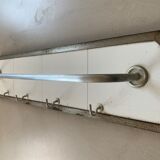 Antique tiled tea towel holder